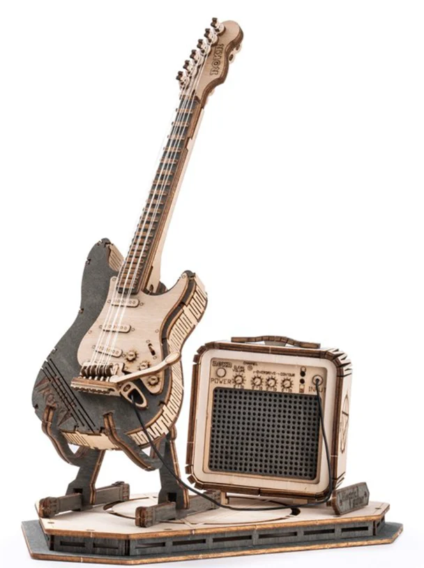 Robotime-ROKR Electric Guitar Model 3D wooden puzzle Robotime TG605K