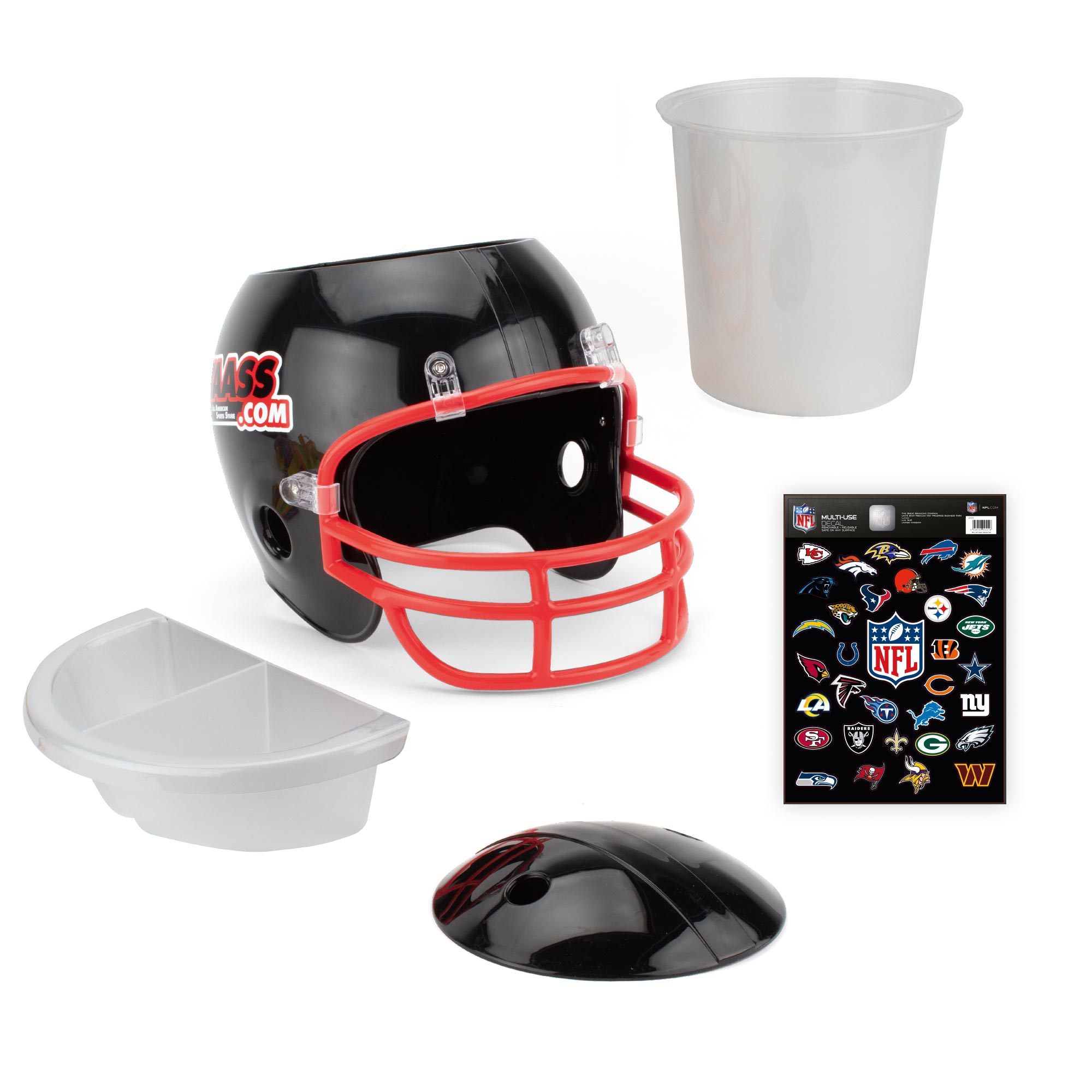 TAASS.com Football Snack Helmet (incl. NFL Sticker-Set)