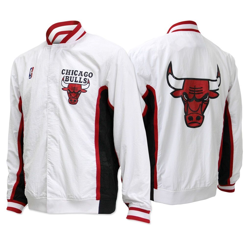 Chicago Bulls 1992-1993 Mitchell & Ness Authentic Warm Up NBA Jacket White