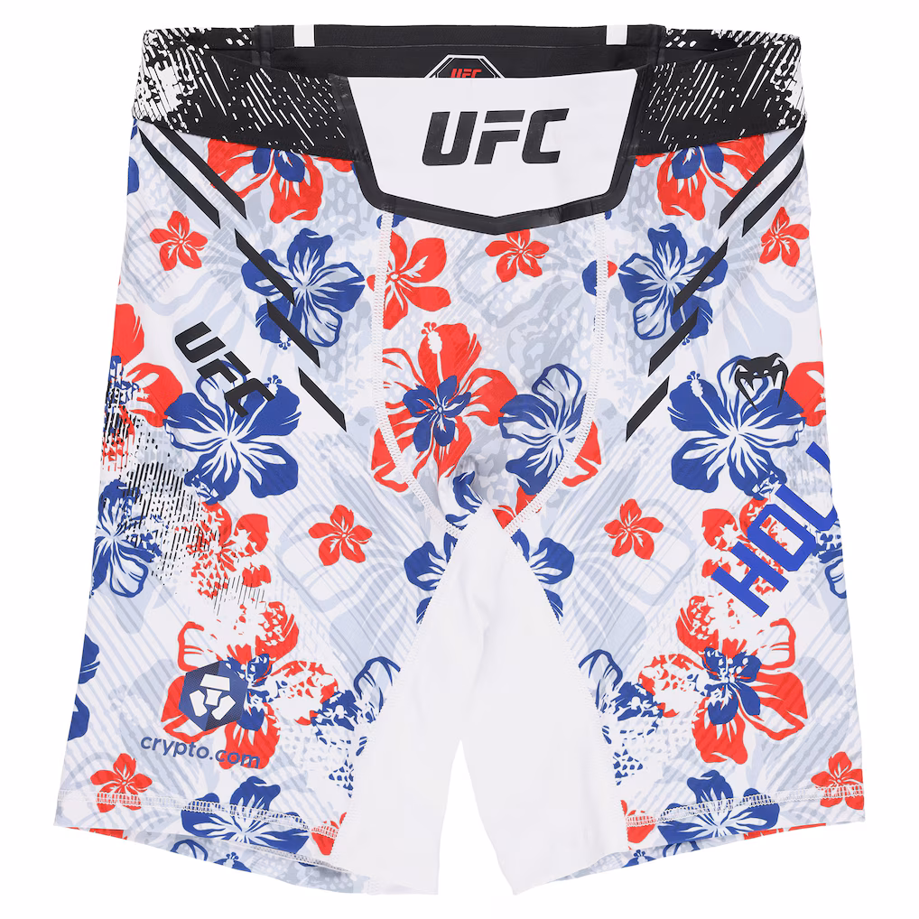 UFC Adrenaline Unrivaled by Venum Max Holloway Vale Tudo Fight Short - Grey/Red/Navy - Mens