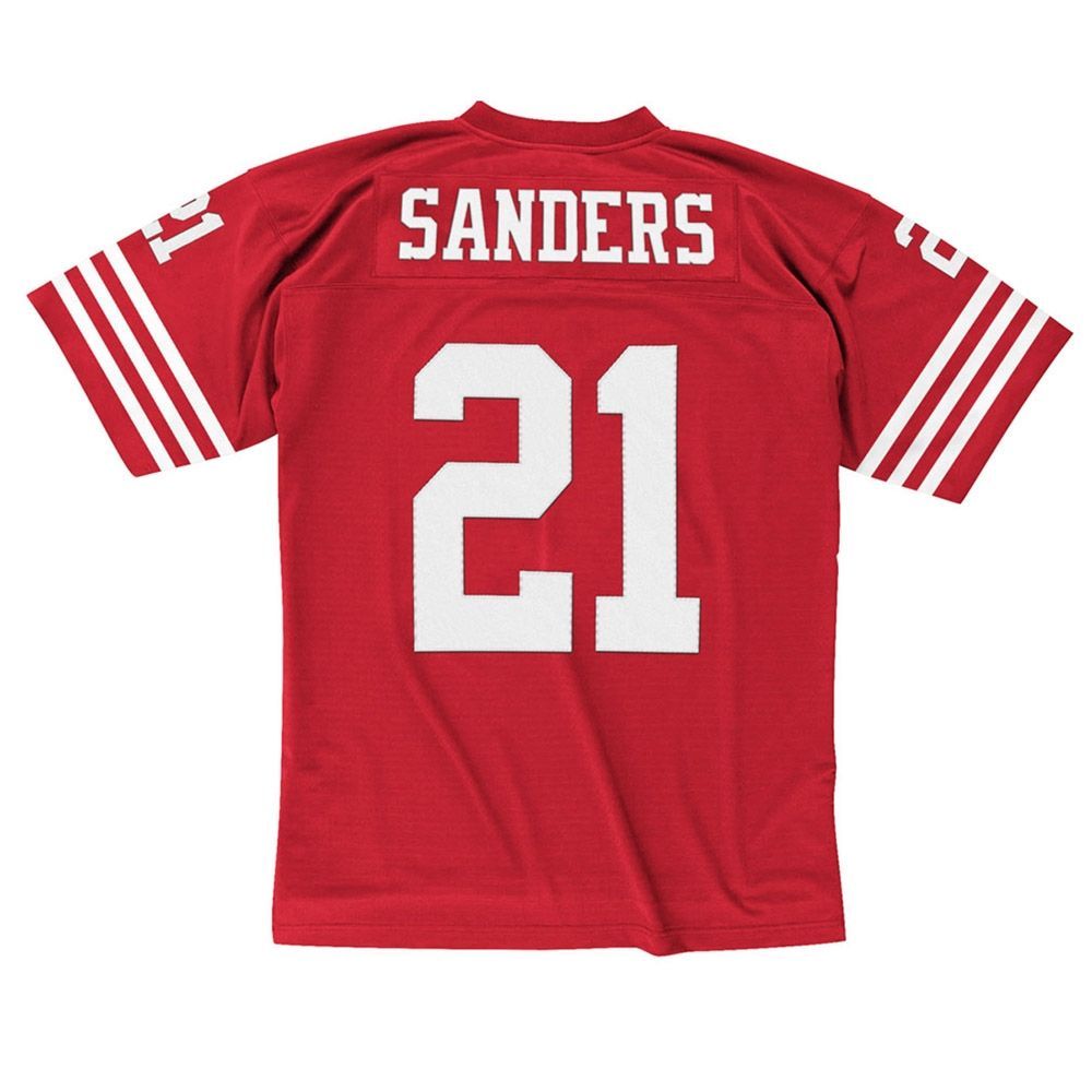 Deion Sanders #21 San Francisco 49ers Legacy Throwback NFL Jersey Red