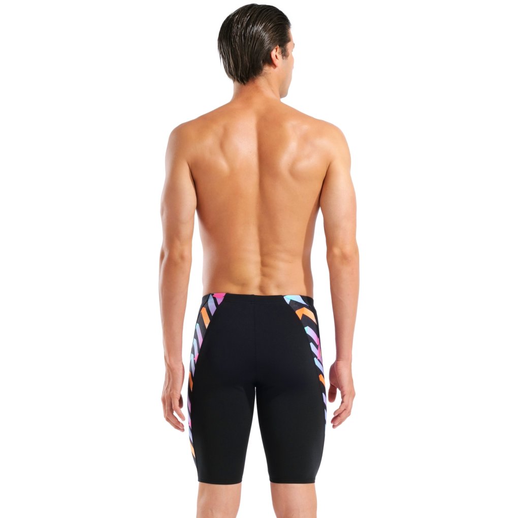 arena Performance Texture Swim Jammer Men - Black/Black Multi