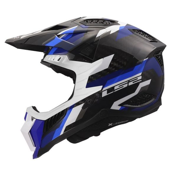 LS2 MX703 C cross helmet - X-FORCE - PHANTOM - BLUE WHITE 2026 - White / BlueRef: LS1294