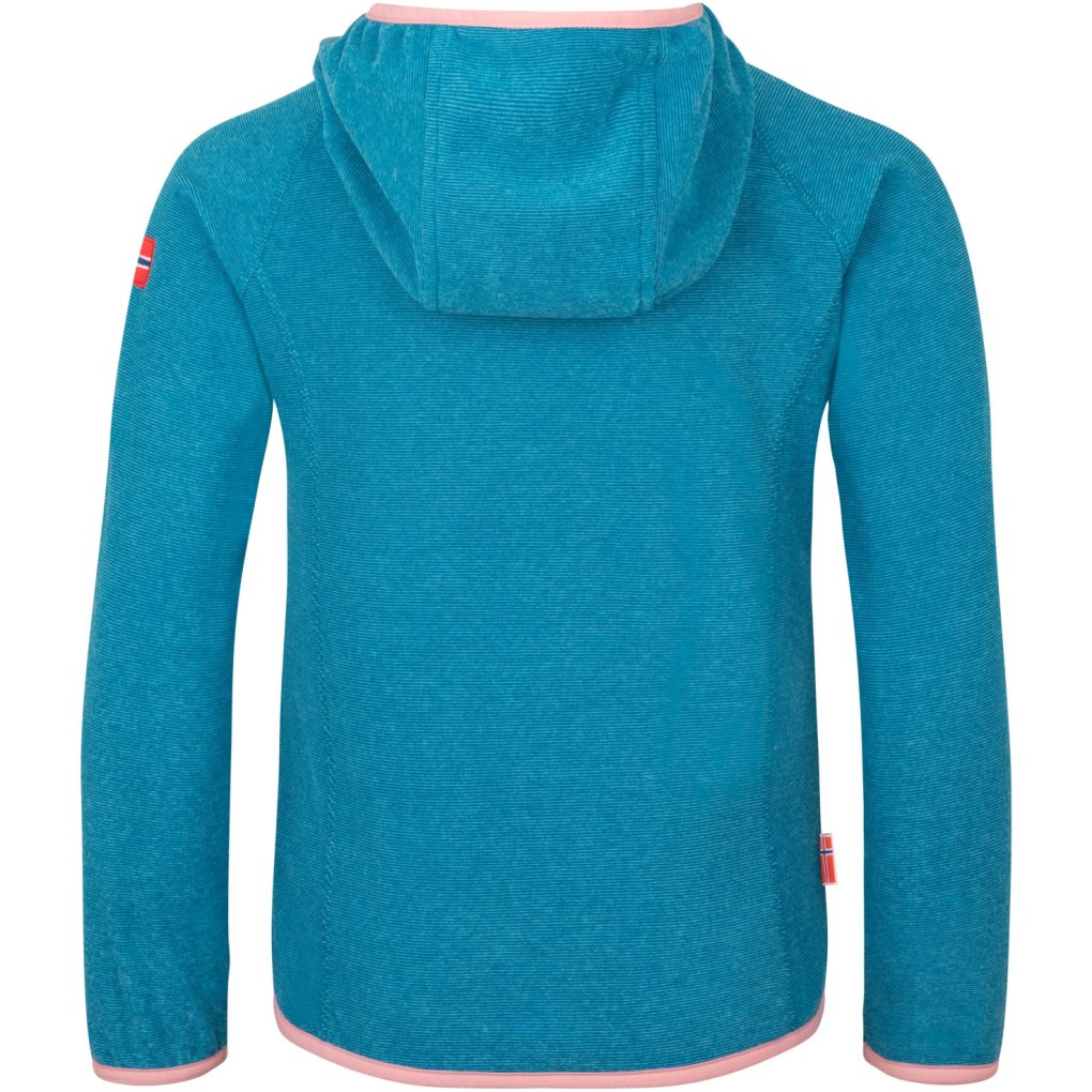 Trollkids Sandefjord Jacket Girls - Harbor Blue/Peony Rose
