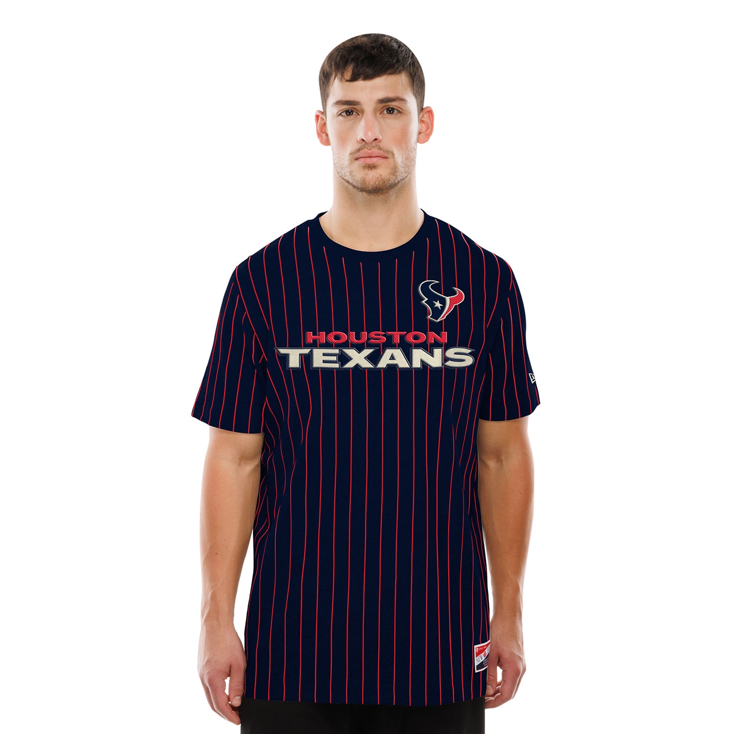 Houston Texans Retro Stripe NFL T-Shirt Navy