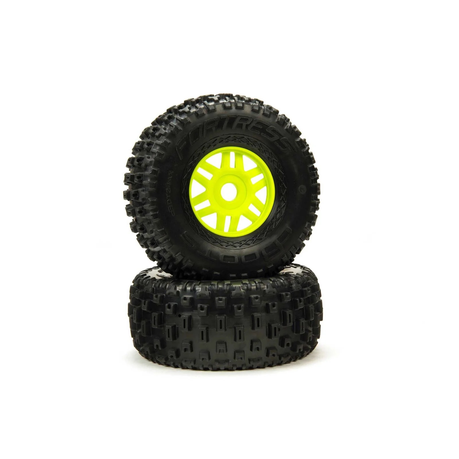 ARRMA 1/7 dBoots Fortress Front/Rear 2.4/3.3 Pre-Mounted Tires, 17mm Hex, Green (2) ARA550068