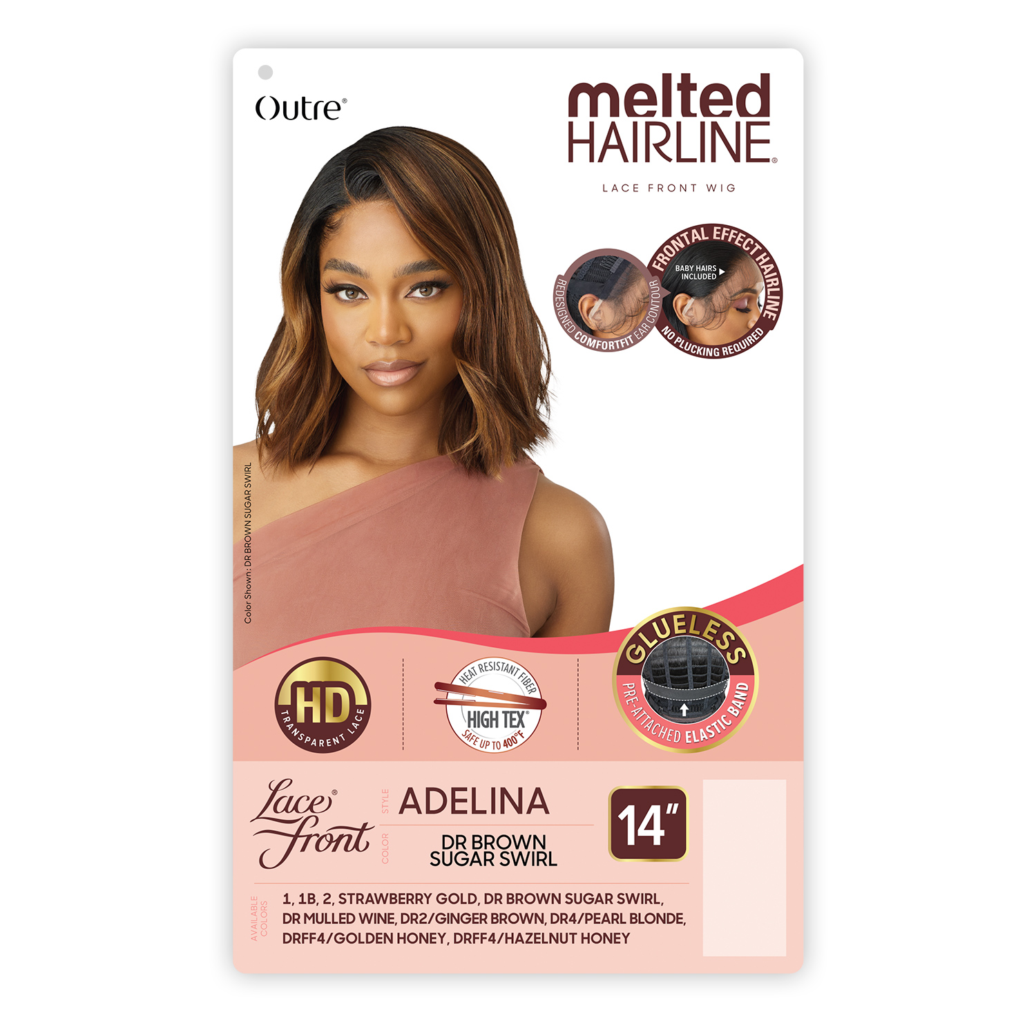 Outre HD Lace Front Wig Melted Hairline Glueless Adelina