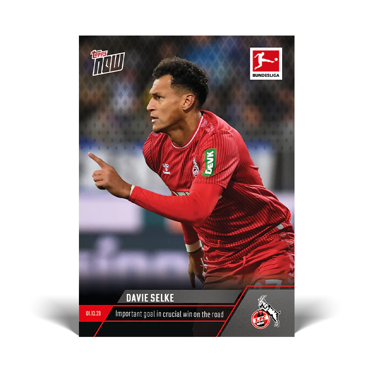 Topps UK - Davie Selke - Important three points in relegation battle - Bundesliga TOPPS NOW® Card #77