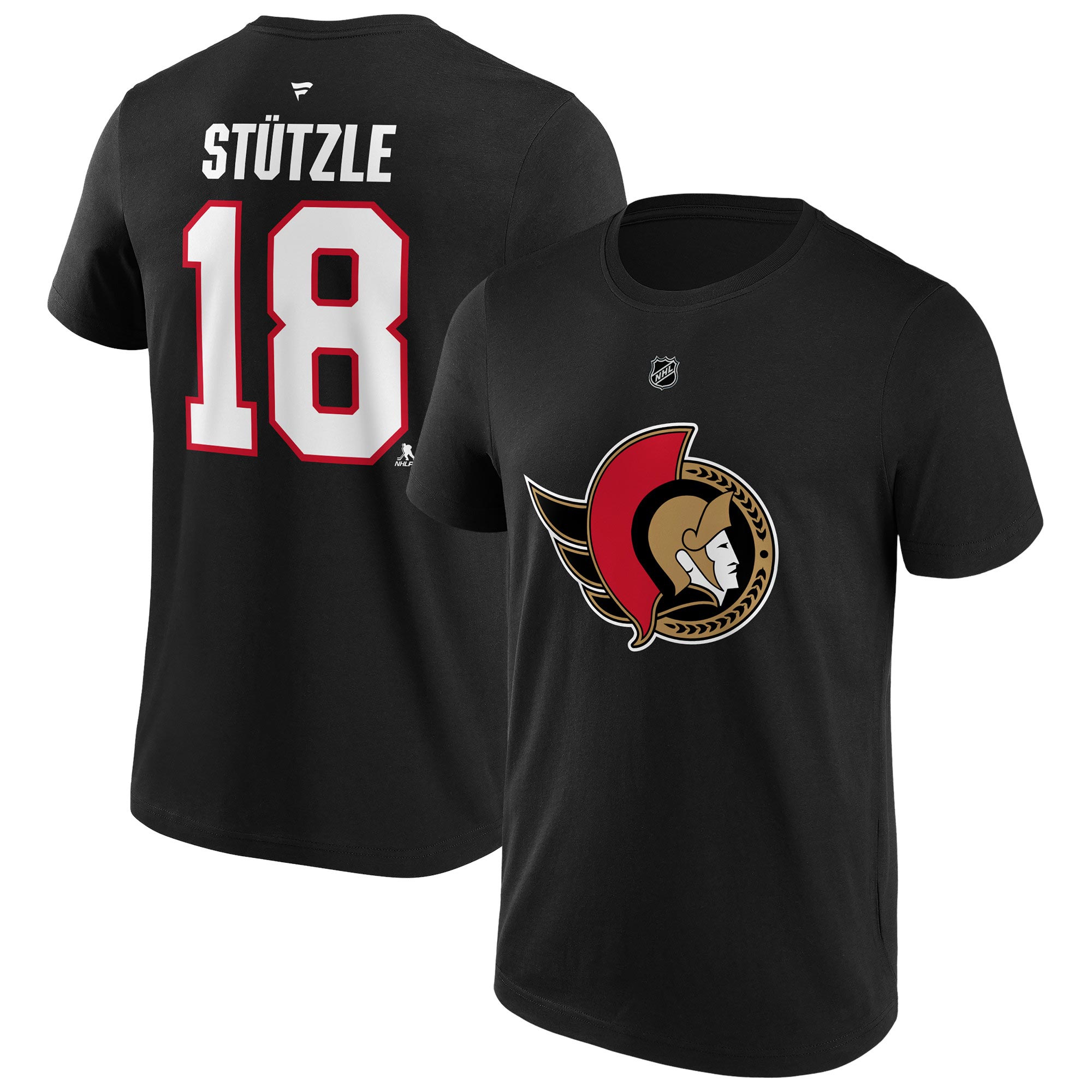 Tim Stützle #18 Ottawa Senators Player NHL T-Shirt Black