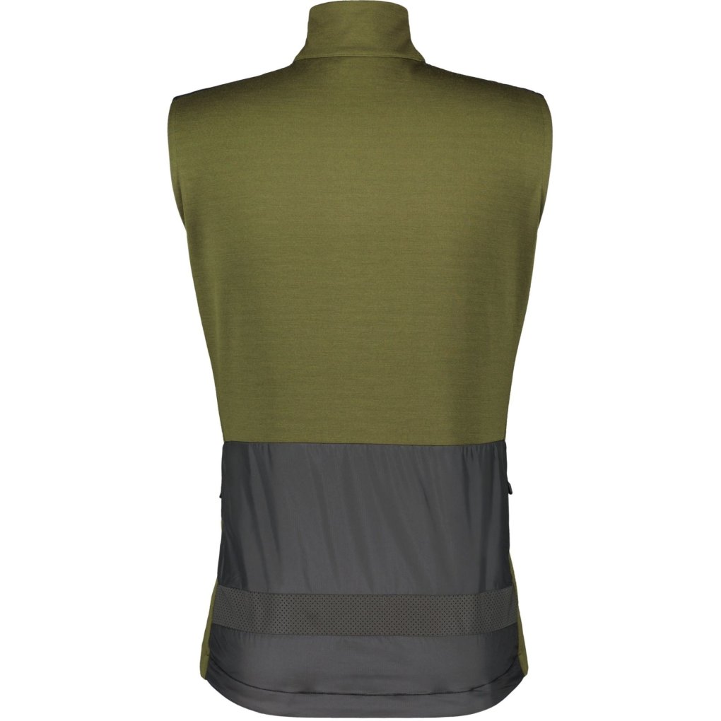 SCOTT Gravel Warm Merino Vest Men - fir green/black