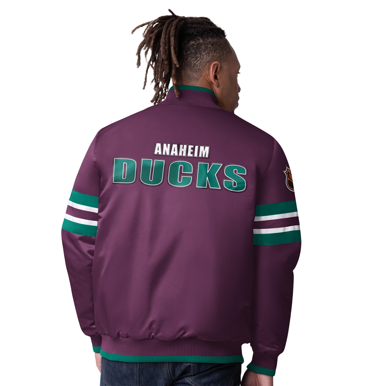 Anaheim Ducks Starter Scout Varsity NHL Jacket Purple