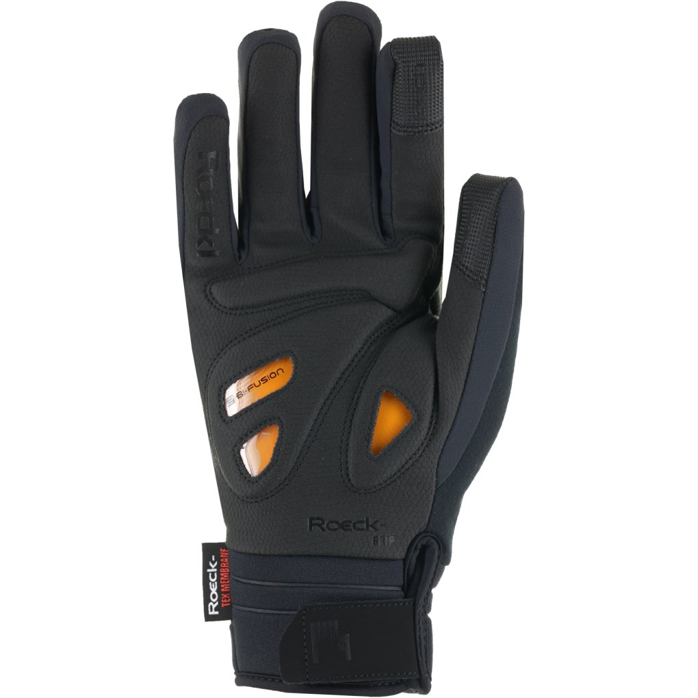 Roeckl Sports Rothenfels Cycling Gloves - dress black/fluo yellow 9202