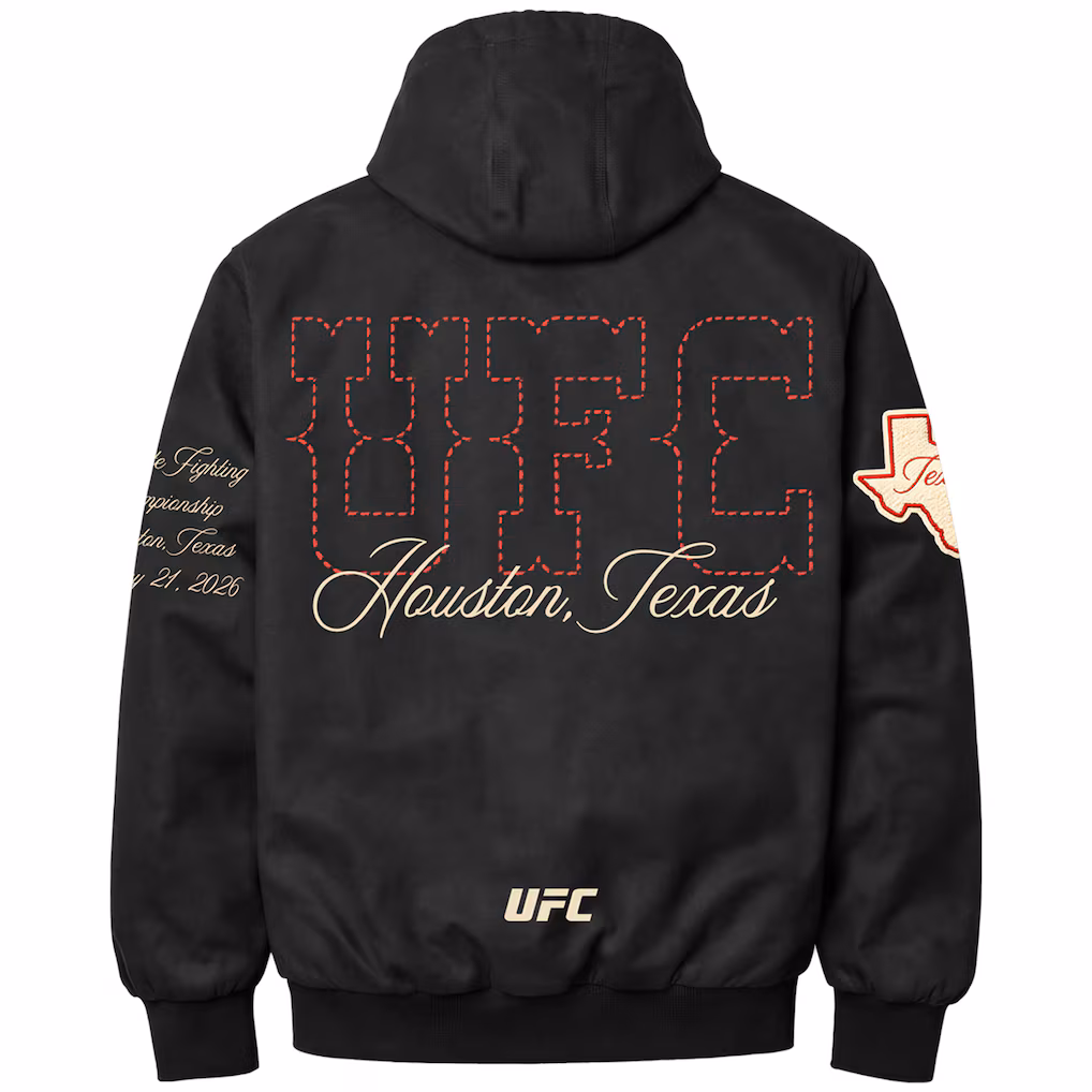 Men's Black UFC Houston Workwear Full-Zip Jacket