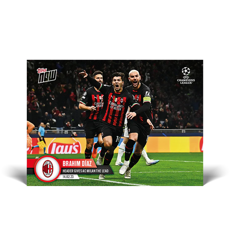 Topps UK - Header gives A.C. Milan the lead - UCL TOPPS NOW® Card #77