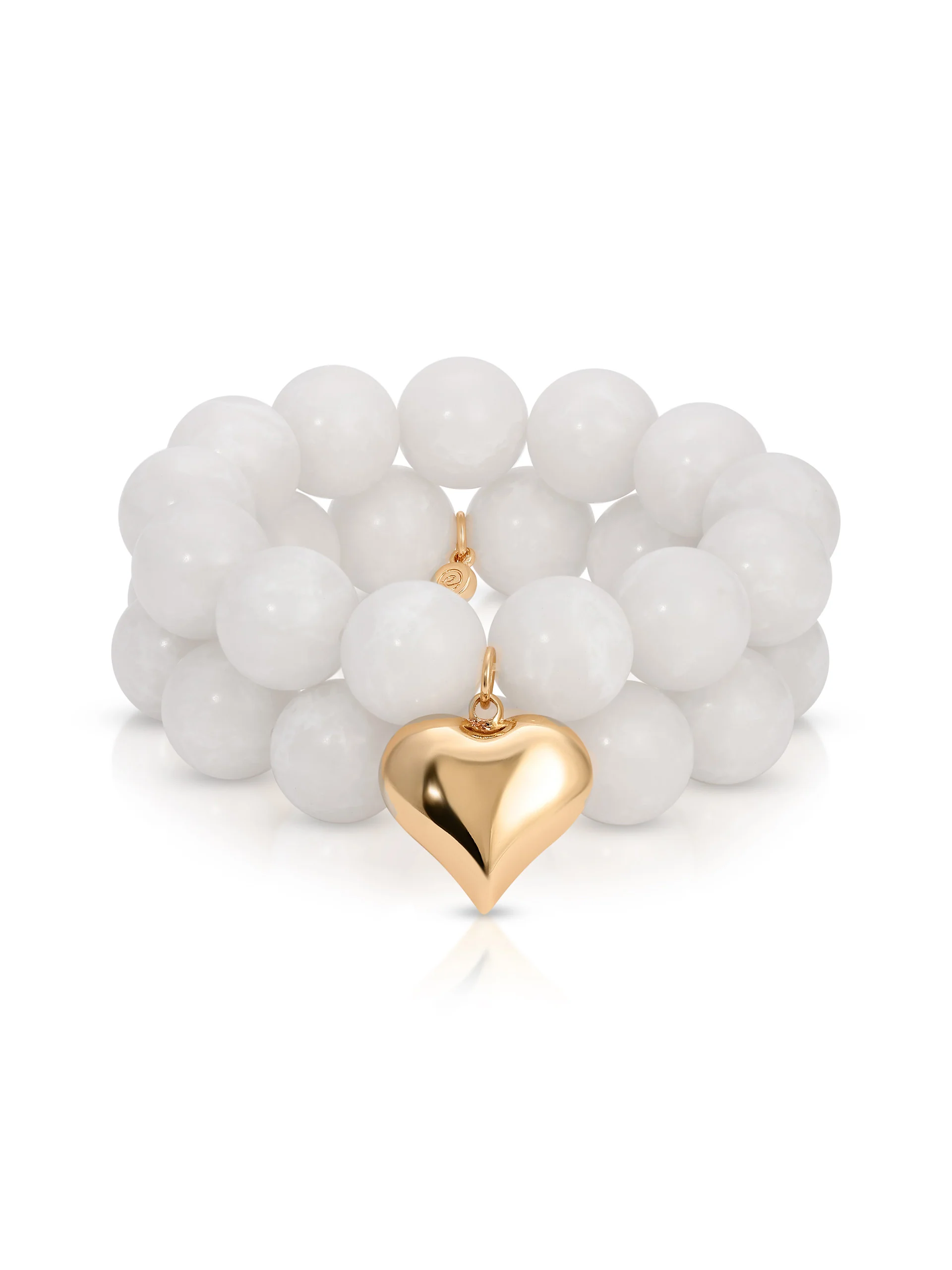 Luck and Love Bone Heart Bracelet Set