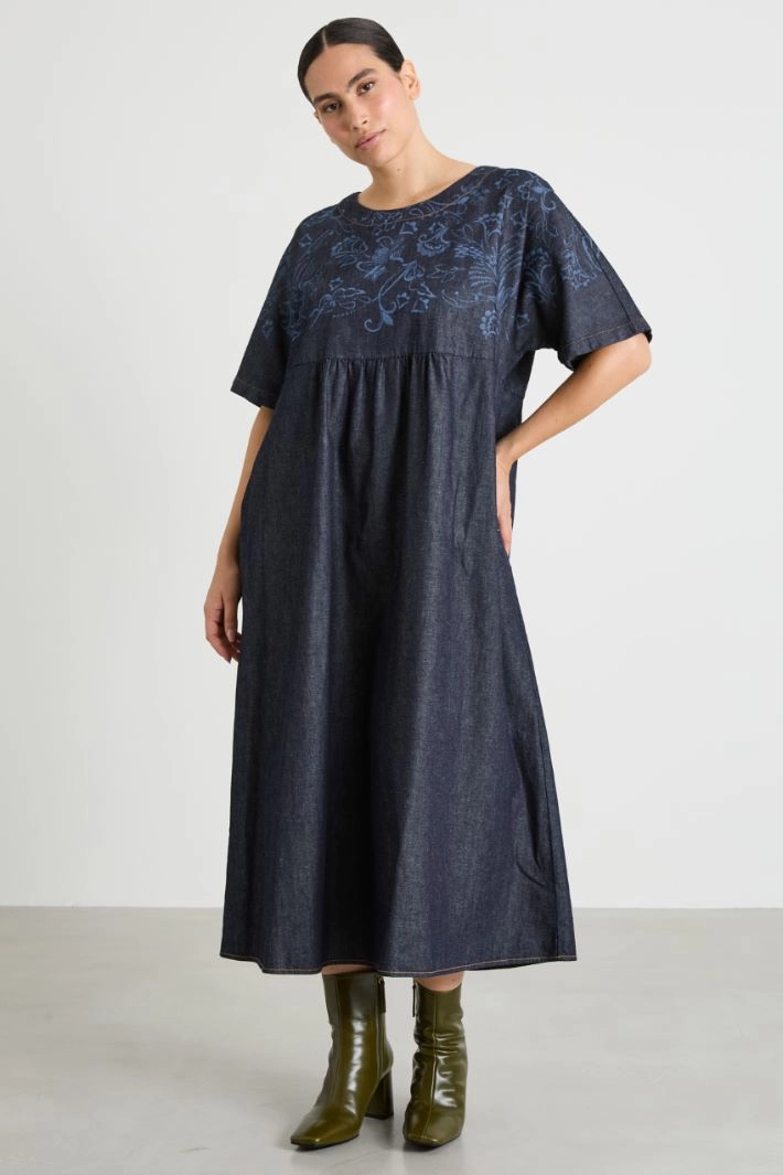 Denim dress - BLUE