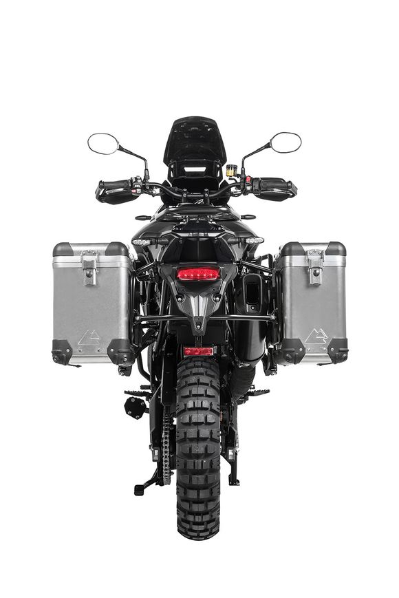 Touratech ZEGA Pro 31/38 suitcase - Black support included - AluminumRef: Trt01882A / 01-421-5780-0