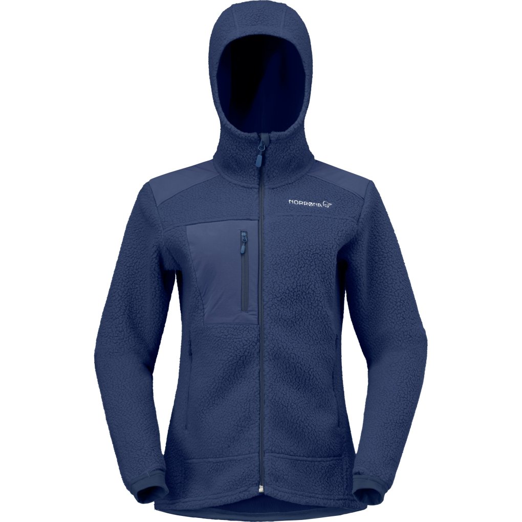 Norrona trollveggen warm3 Zip Hood Jacket Women - Indigo Night