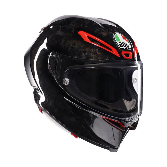 AGV PISTA GP RR Full-Face Helmet - ITALIA CARBONIO FORGIATO - Black / RedRef : AG0993
