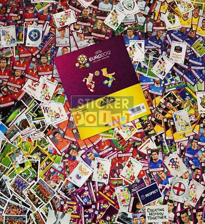 Panini EURO 2012 Complete Set - All Stickers + Album