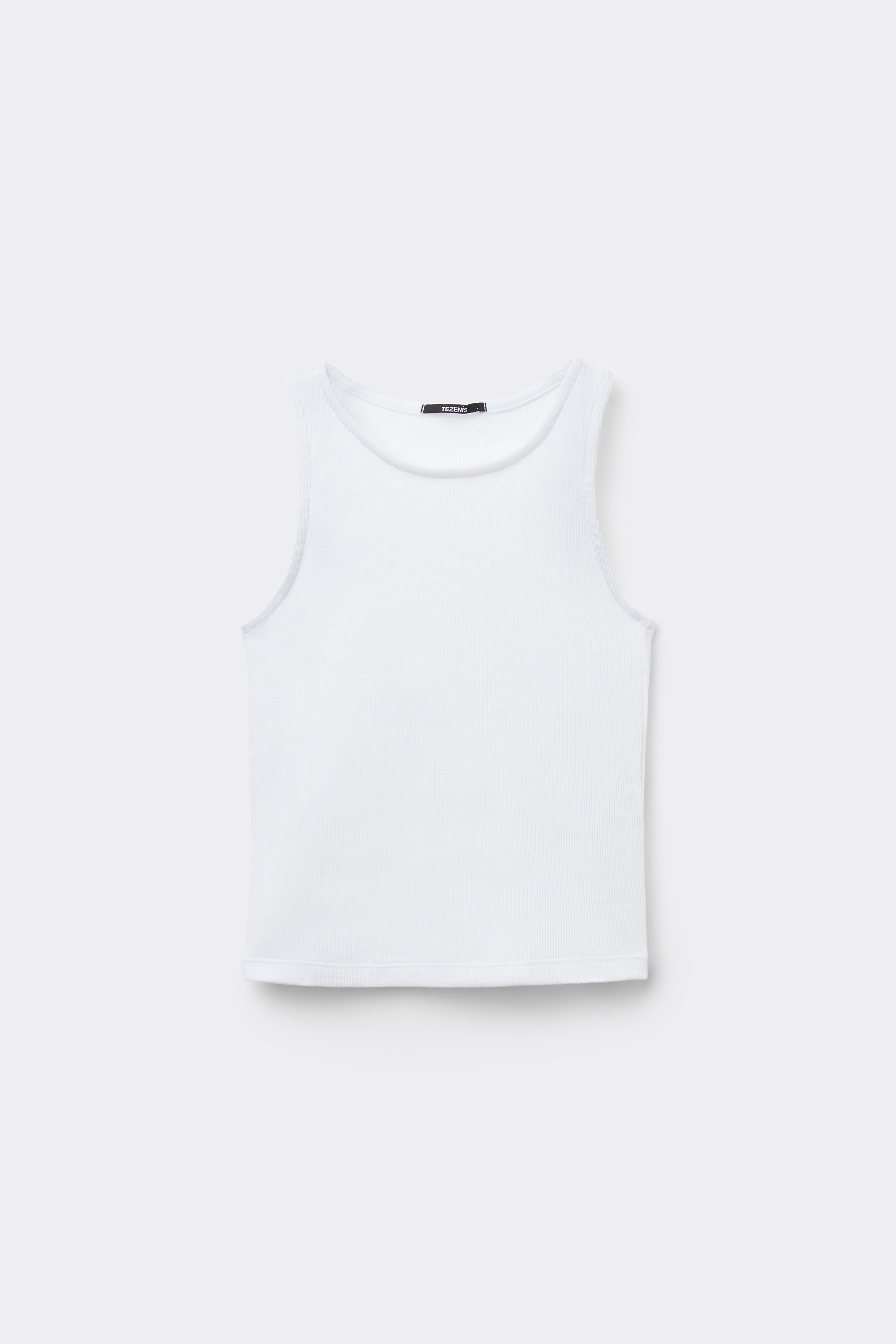 Girls’ Ribbed Camisole with Wide Shoulder Straps