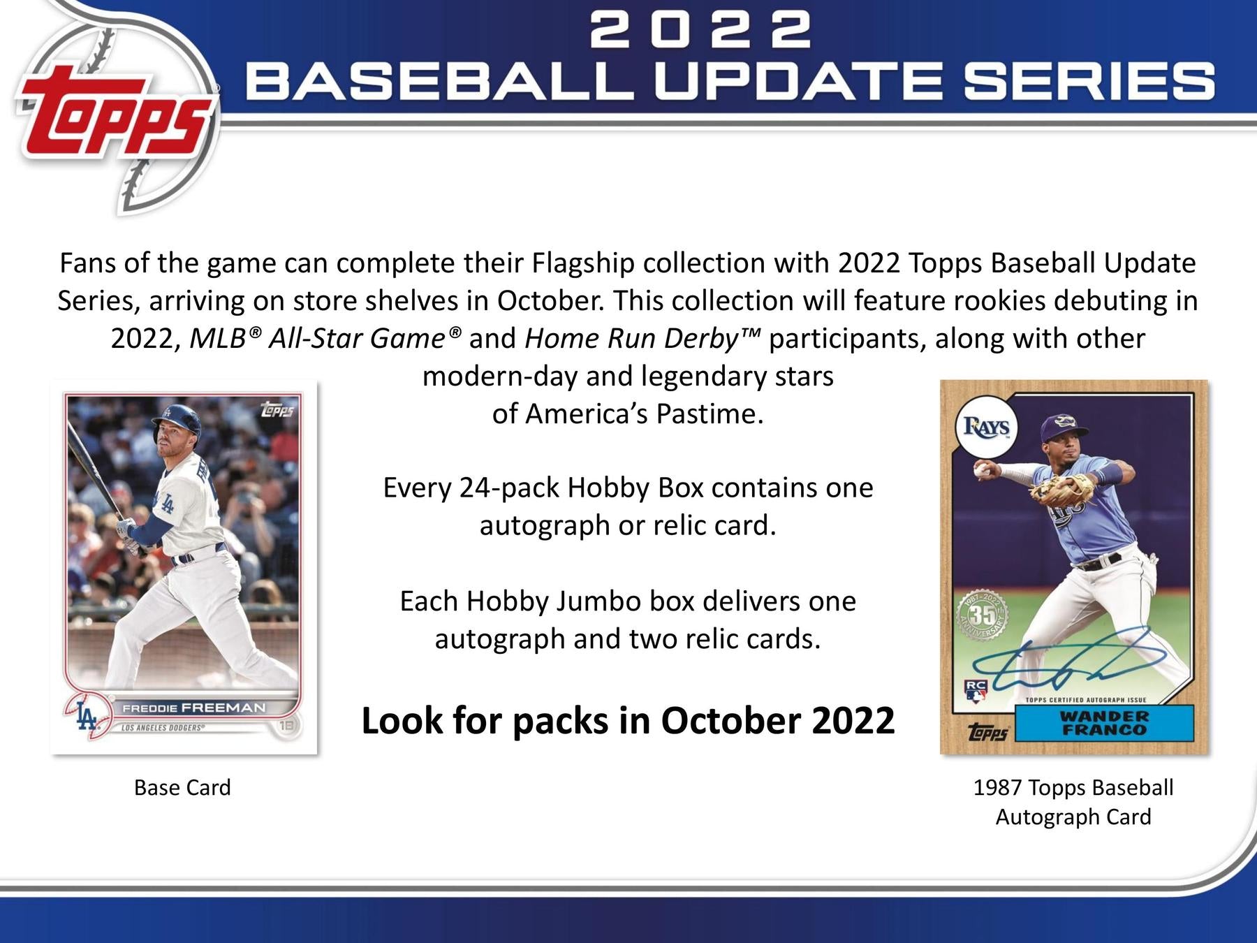 2022 Topps Update Series Baseball Hobby Jumbo Pack