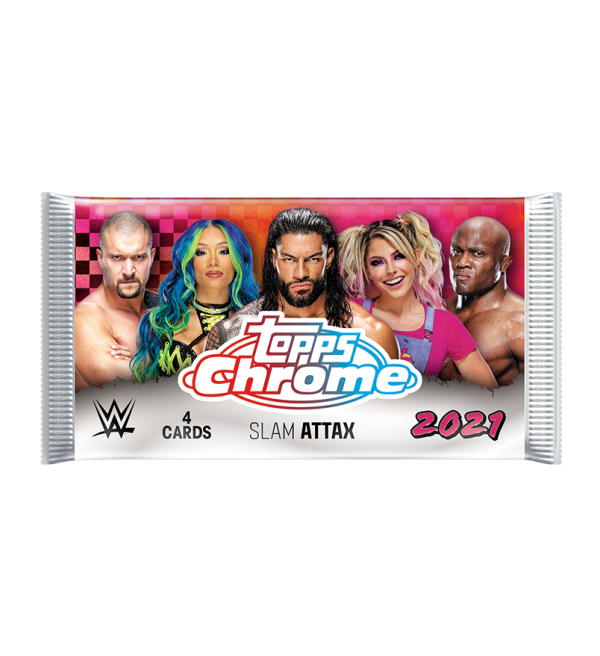 Topps Slam Attax CHROME 2021 - Box With 18 Packets