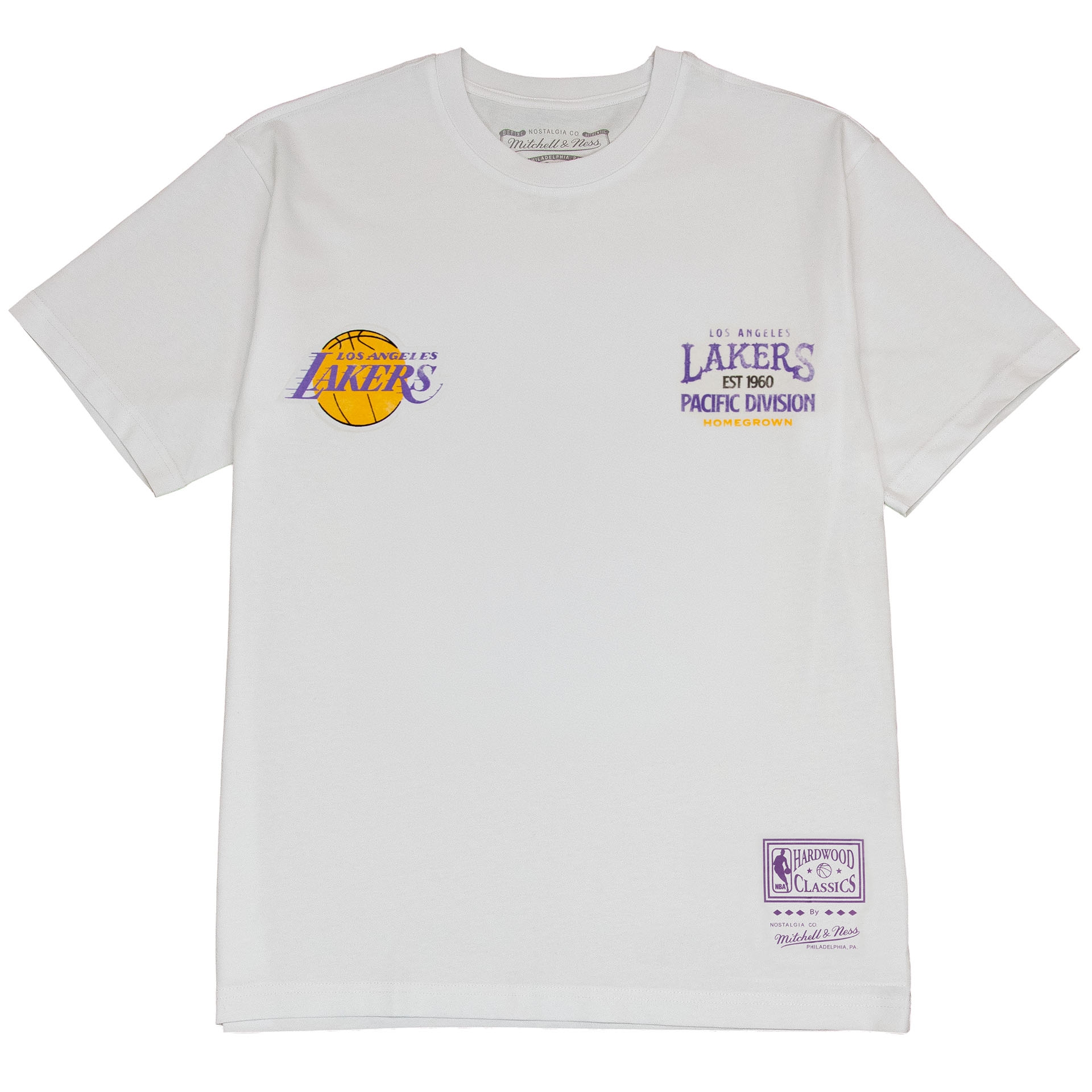 Los Angeles Lakers Full Court Pressed NBA T-Shirt White