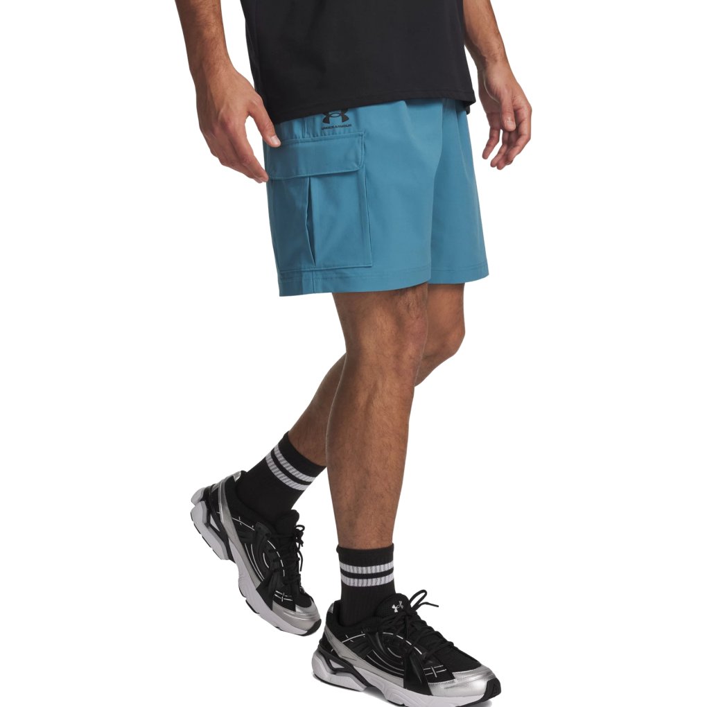 Under Armour UA Vibe Woven Cargo Shorts Men - Boundless Blue/Black