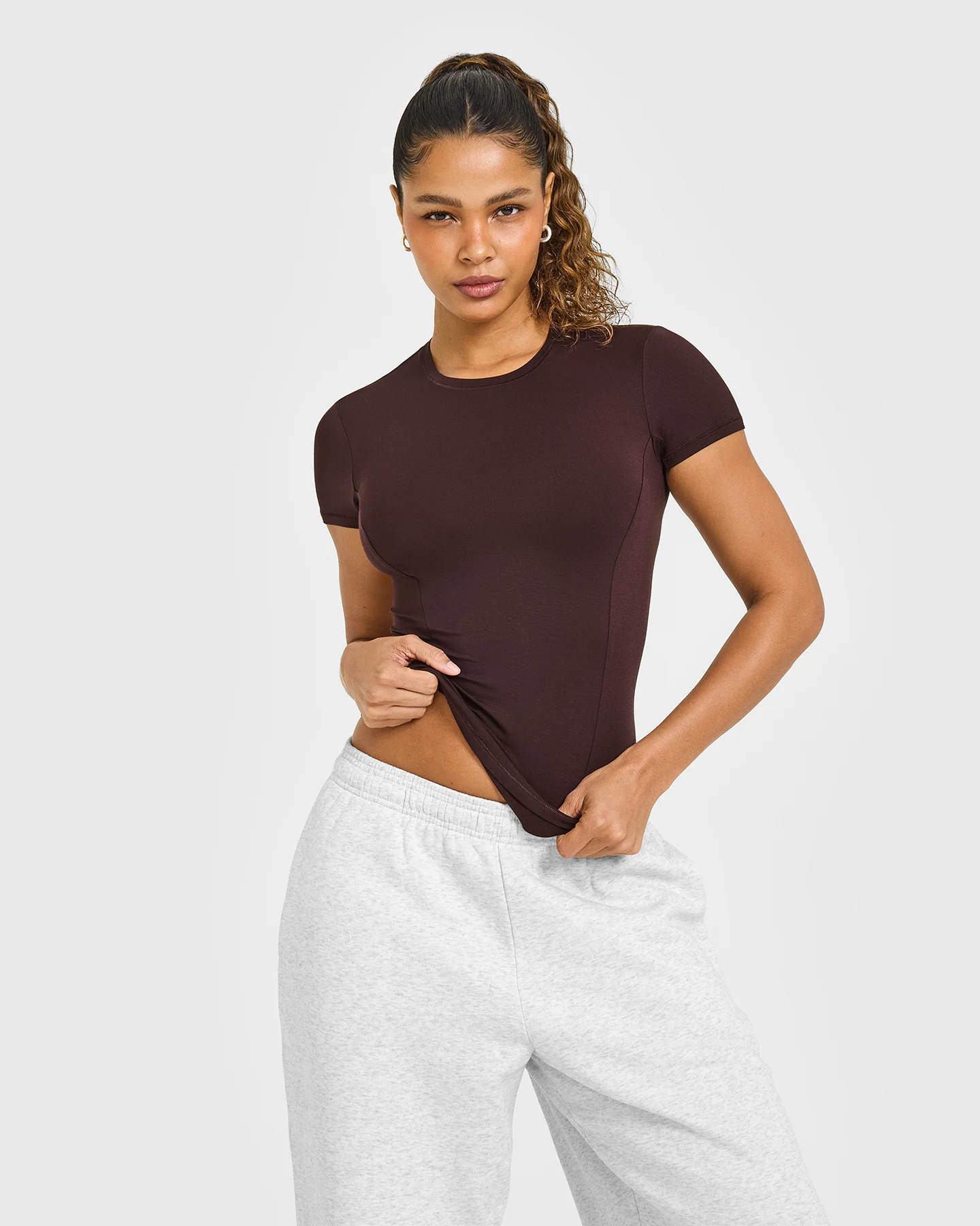 Mellow™ Soft Short Sleeve T-Shirt | Plum Brown