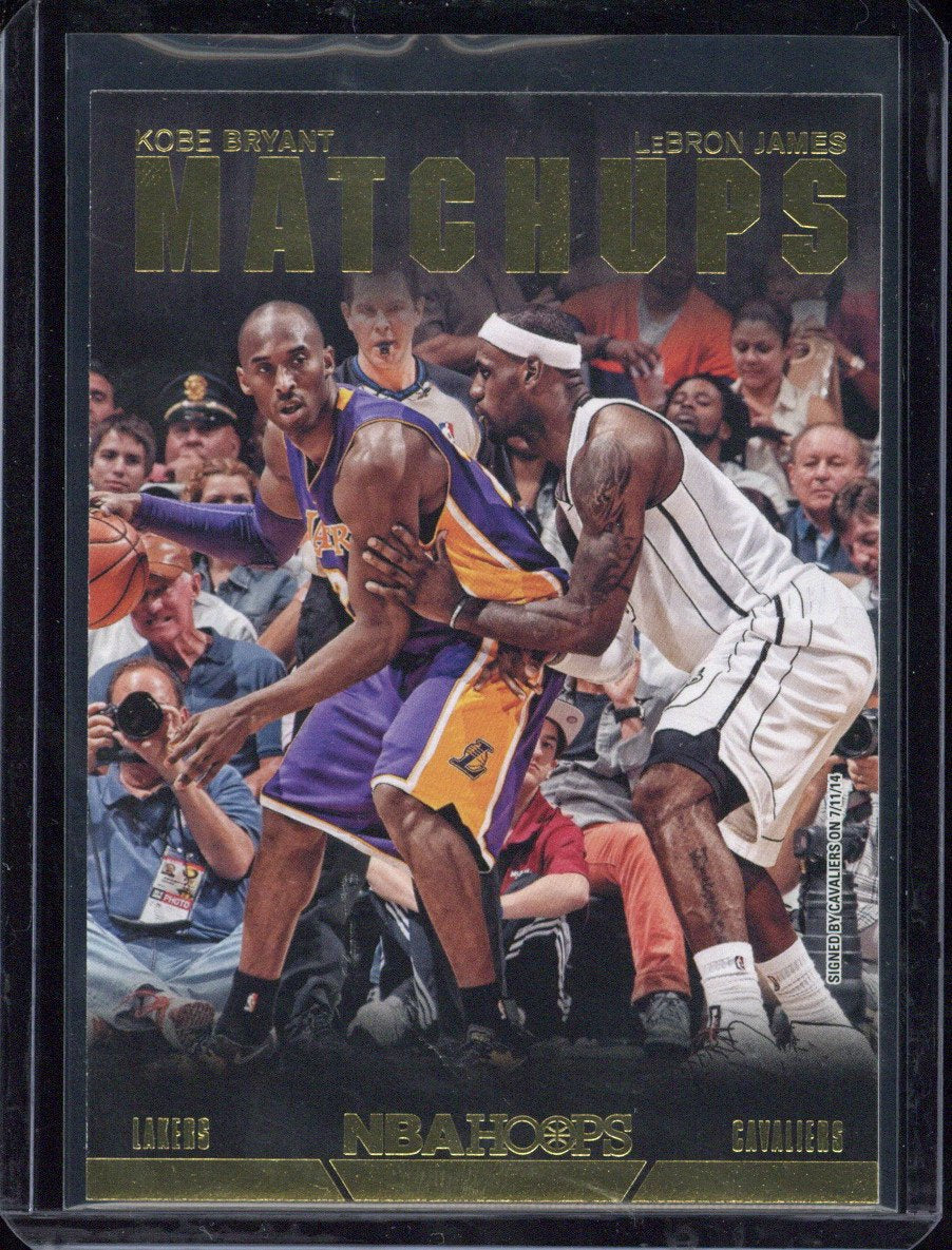 2014-15 Panini Hoops Kobe Bryant / LeBron James Matchups #1