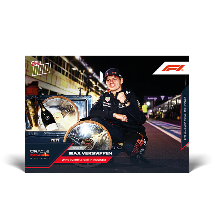 Topps UK - Wins eventful race in Australia - F1 TOPPS NOW® Card #007