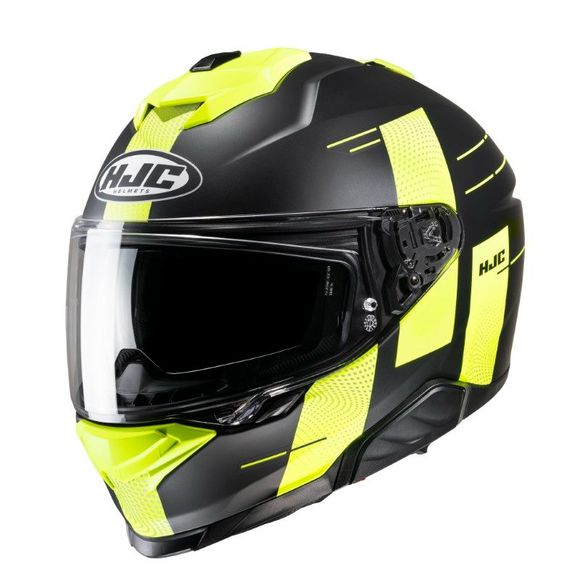 HJC I71 full face helmet - PEKA - Black / YellowRef: HJ1024-C57634