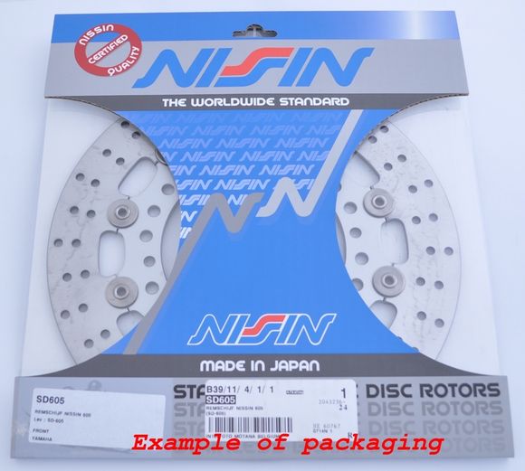 Round Nissin semi-floating brake discRef: NI00113A / 1036612