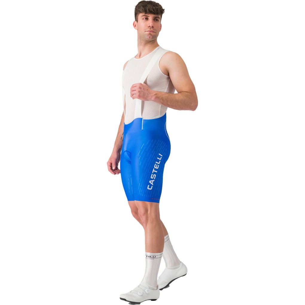Castelli Free Aero Race S Kit Bibshorts Men - azzurro italia/silver grey 458