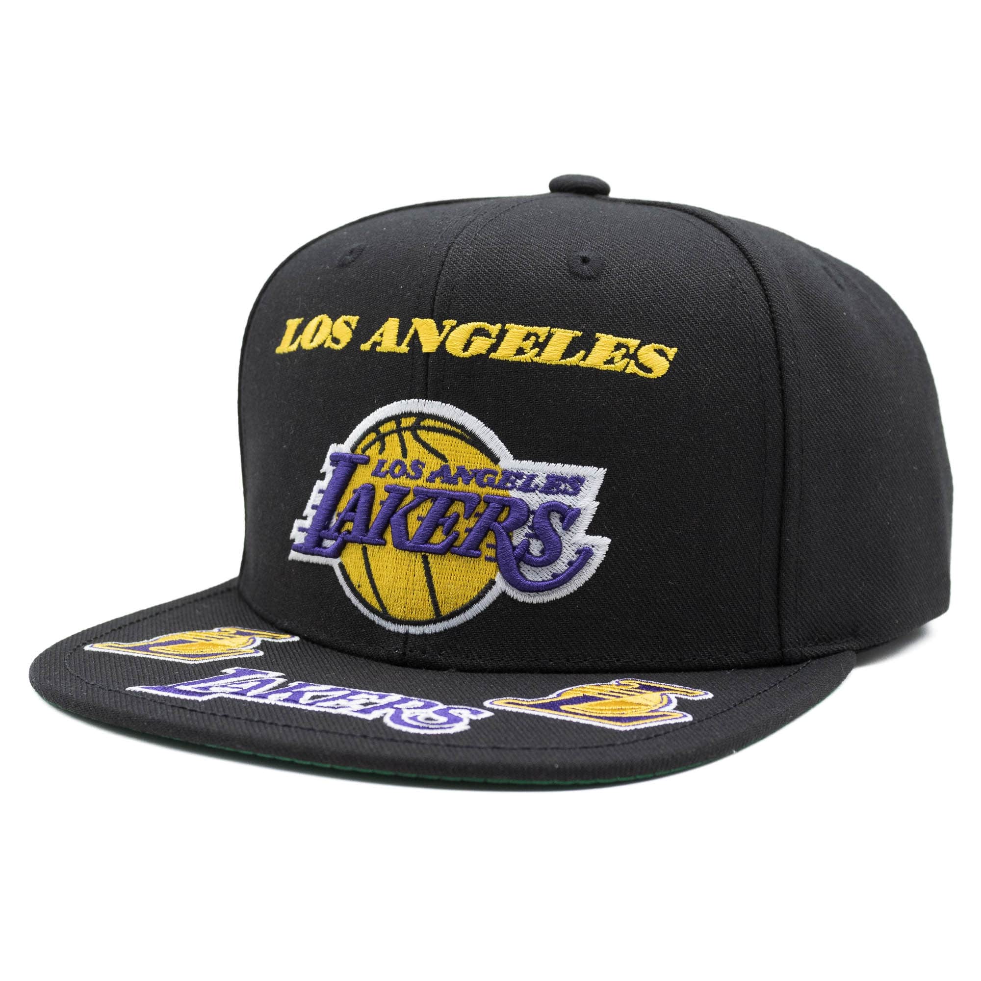 Los Angeles Lakers Front Loaded Mitchell & Ness Snapback NBA Cap Black