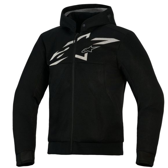 Alpinestars CHROME SUPERAIRFLOW HOODIE motorcycle sweatshirt - Black / GrayRef: AP4149