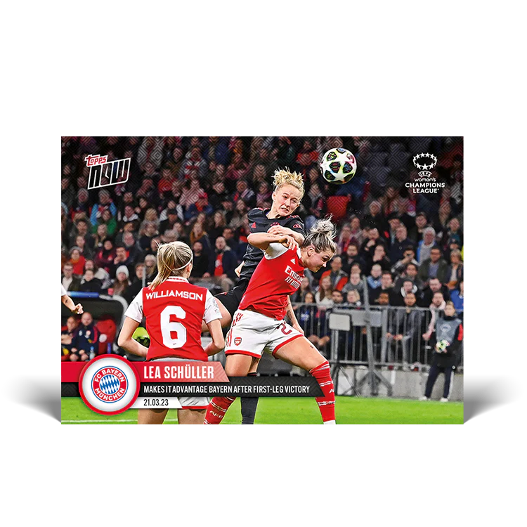 Topps UK - Makes it advantage Bayern after first-leg victory - UWCL TOPPS NOW® Card #14