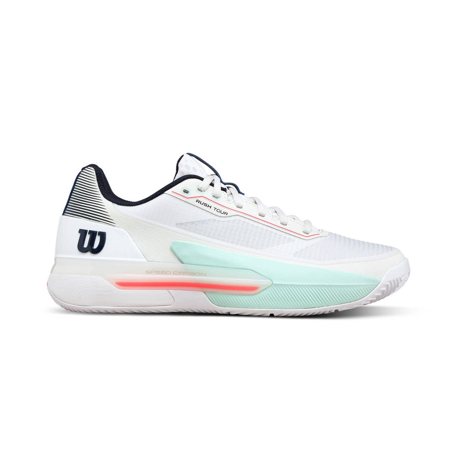 WILSON RUSH TOUR 5 CLAY WHITE/TURQUOISE/CORAL WRS338260