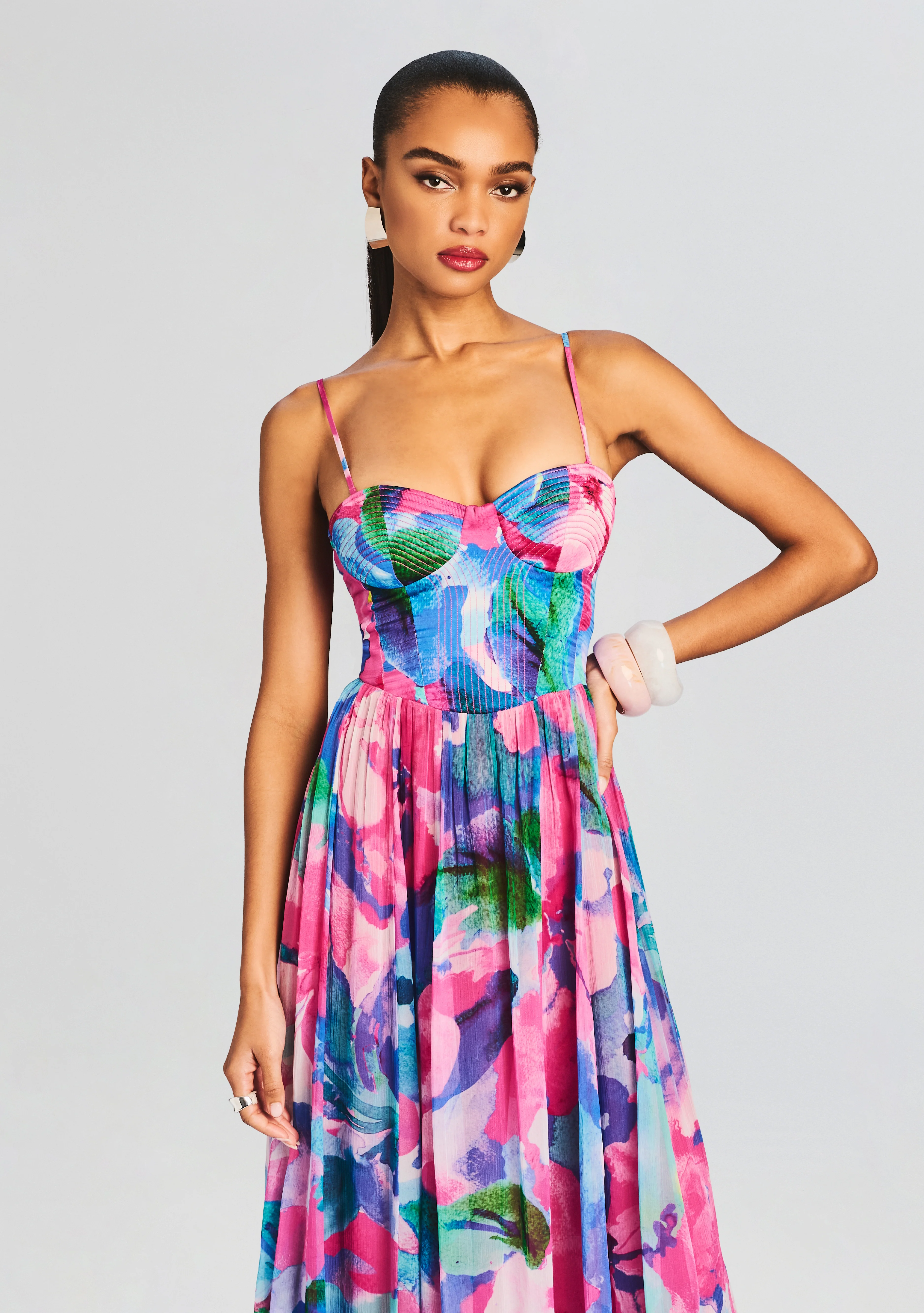 Vesa Corset Long Dress