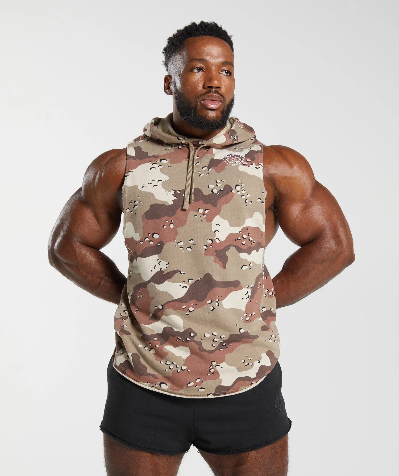 Legacy Drop Arm Hoodie Cement Brown