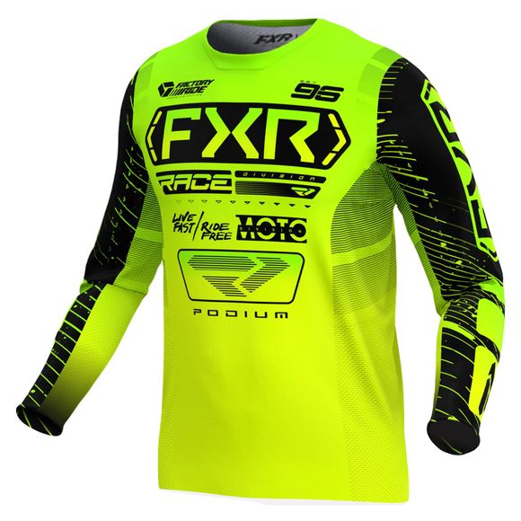 FXR PODIUM MX 25 2025 cross jersey - Yellow / BlackRef: FXR0829