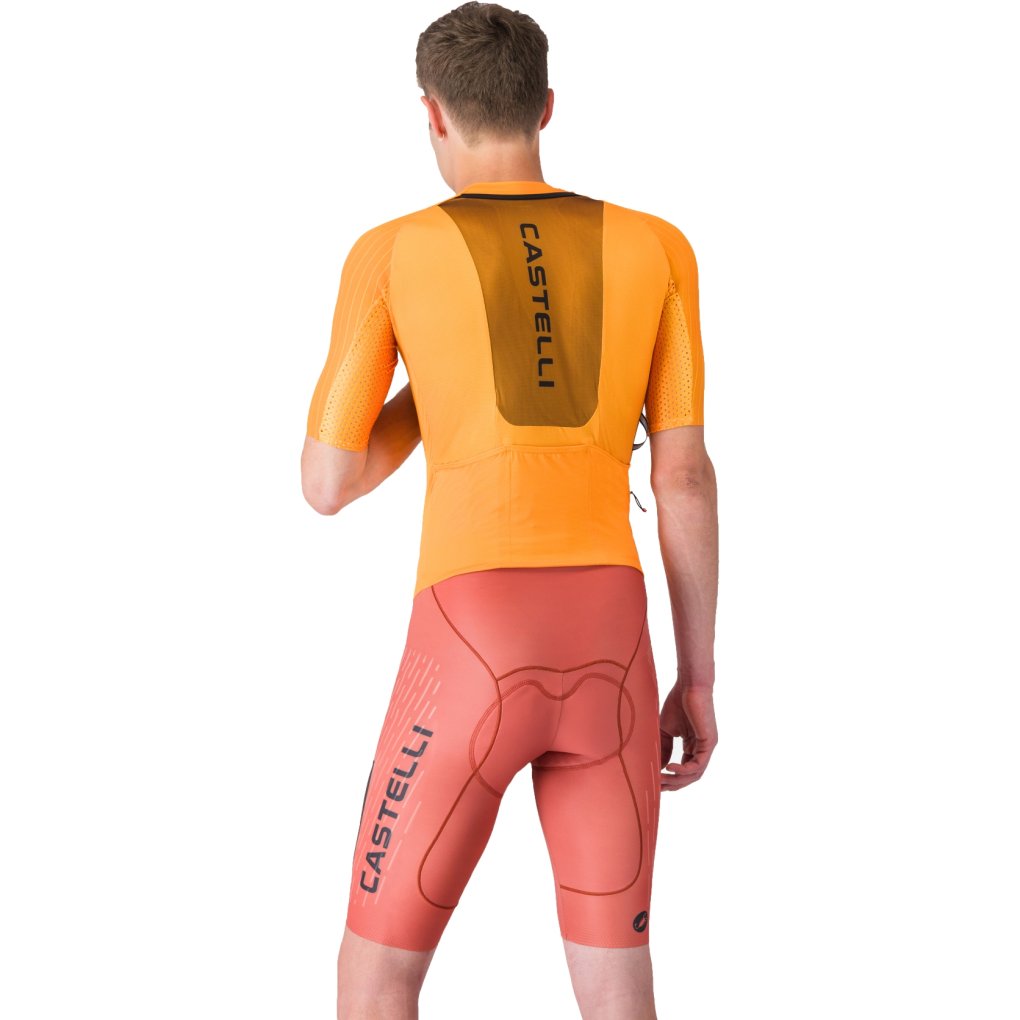Castelli Unlimited Speedsuit Men - vivid orange/hot sauce-black 863