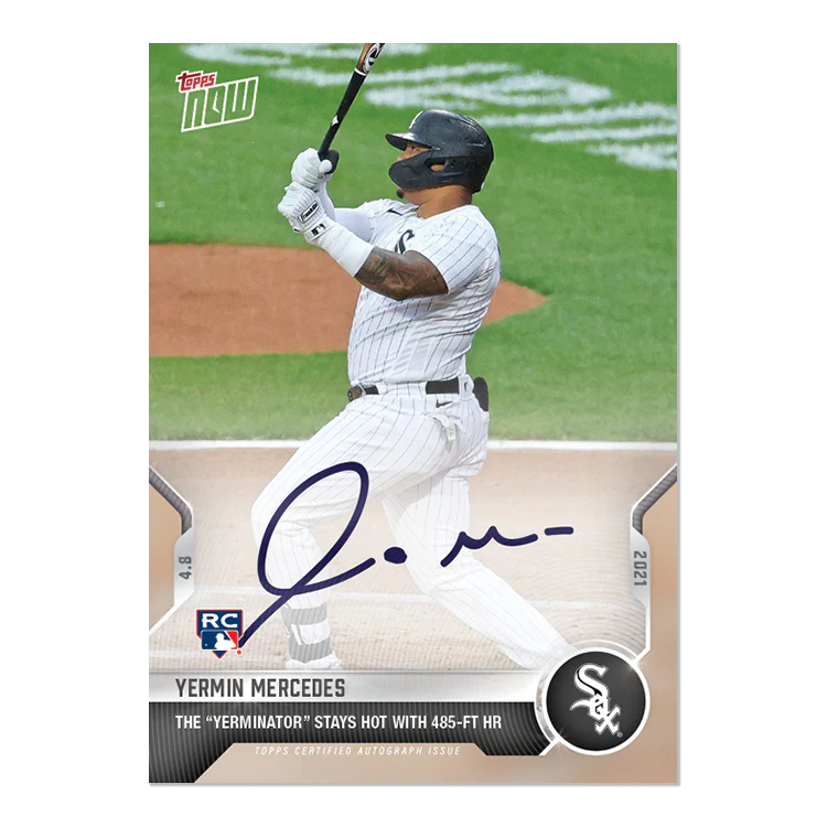 On-Card Auto # to 99 - Yermin Mercedes - 2021 MLB TOPPS NOW® Card 52A