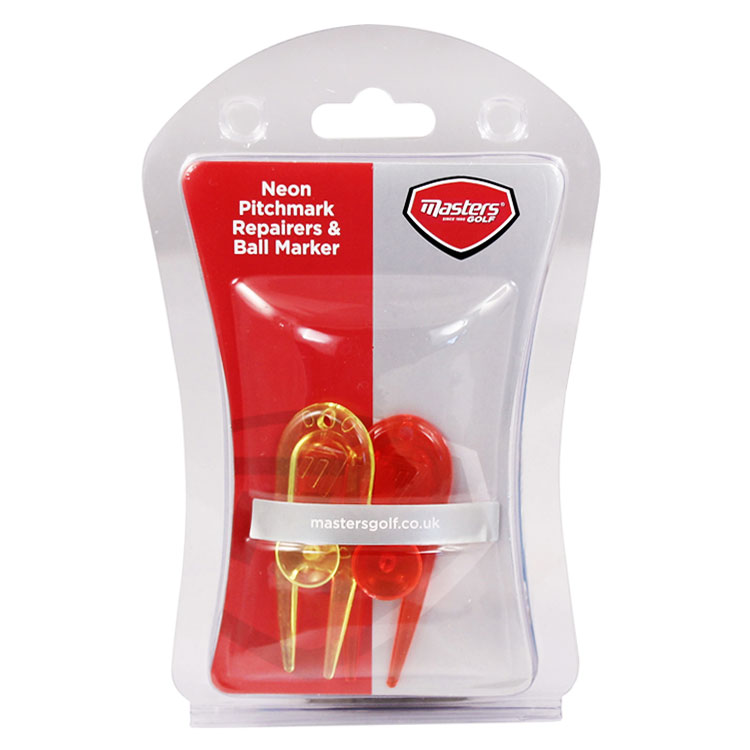 Masters Neon Pitchfork & Ball Markers (2 Pack)