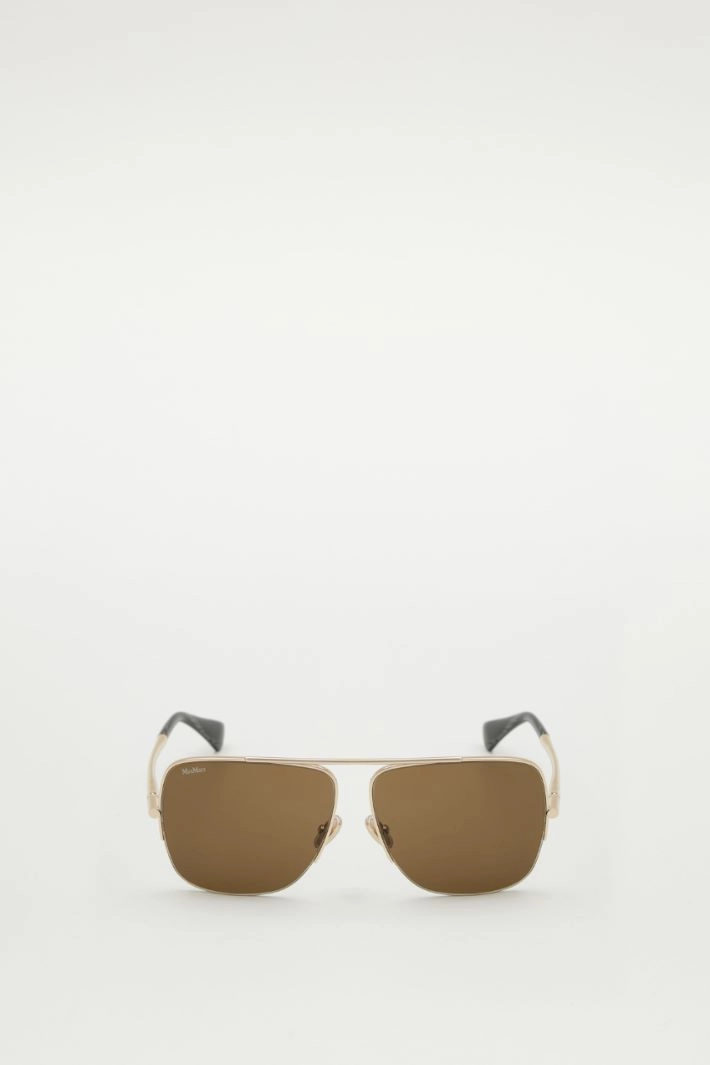 Metal aviator sunglasses - OLIVE