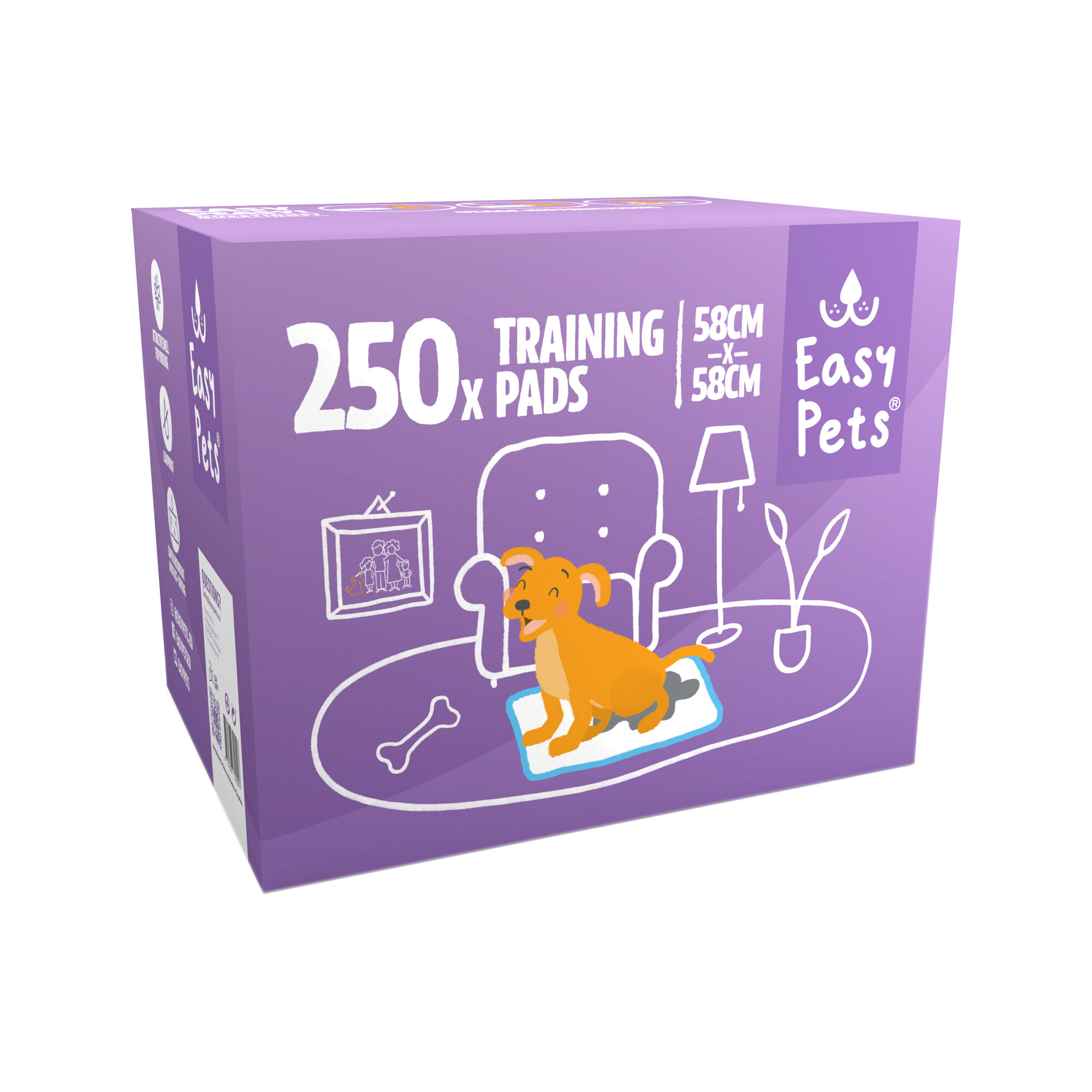 Easypets Training pads - 58 x 58 cm - 250 pads