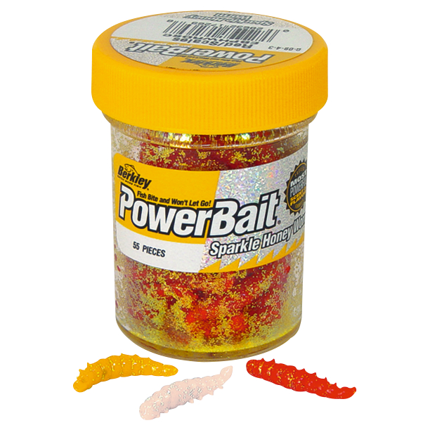 Berkley Powerbait Honey Worms (Garlic orange)
