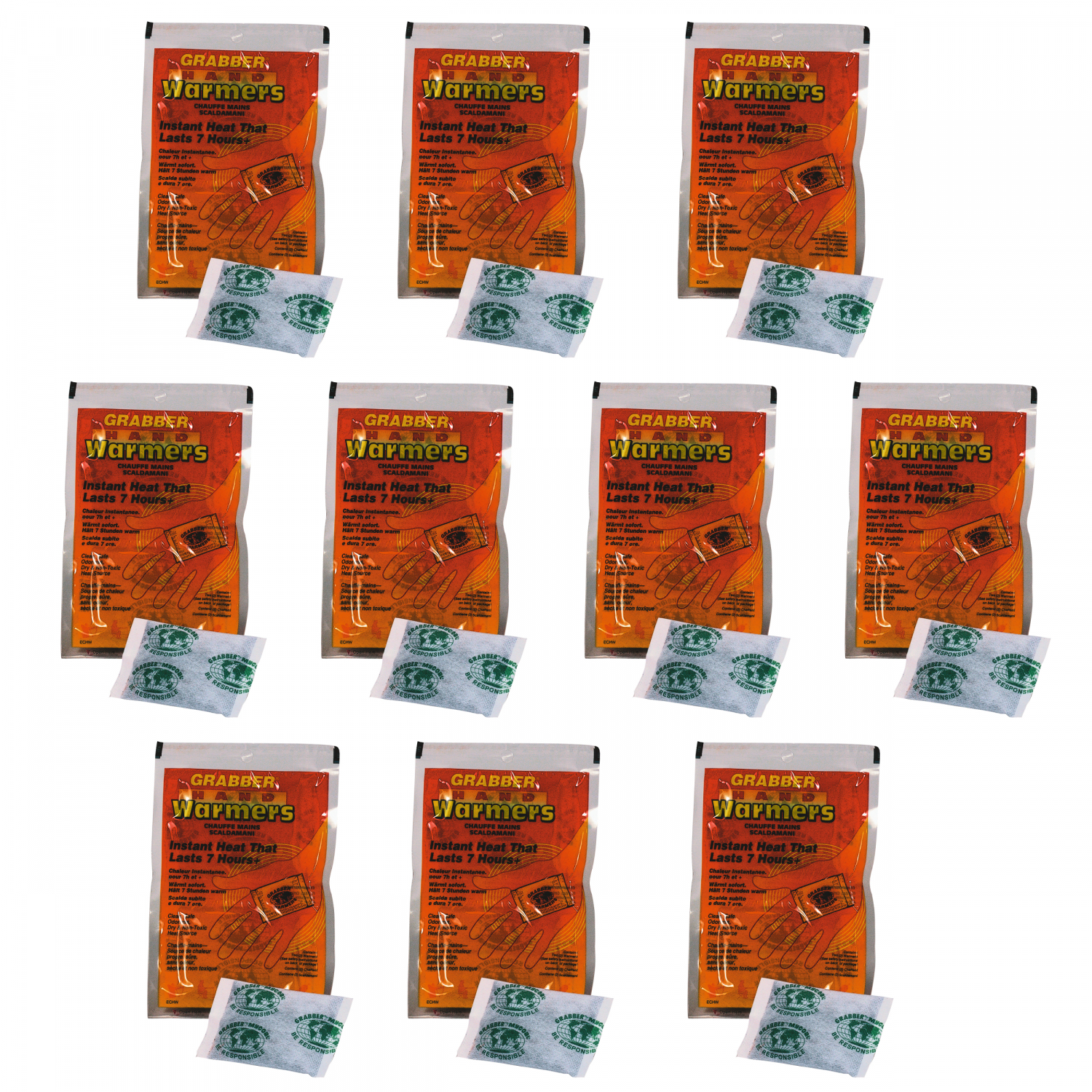 Grabber Hand warmers set of 10