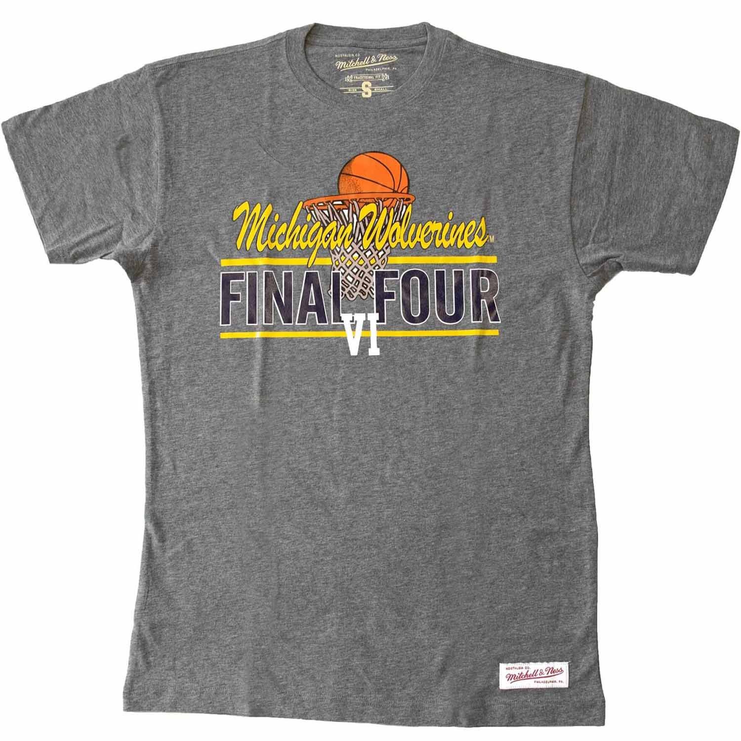 Michigan Wolverines Final Four March Madness NCAA T-Shirt Gray